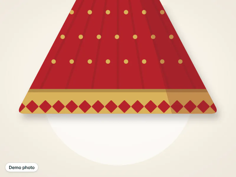 Red bridal lehnga, worn once — تصویر 2