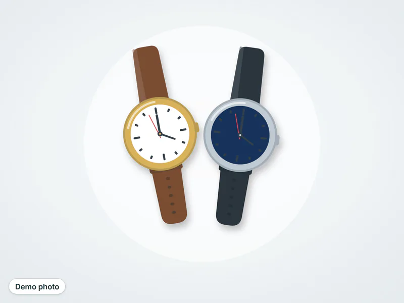 Gold tone analog wrist watch — photo 3