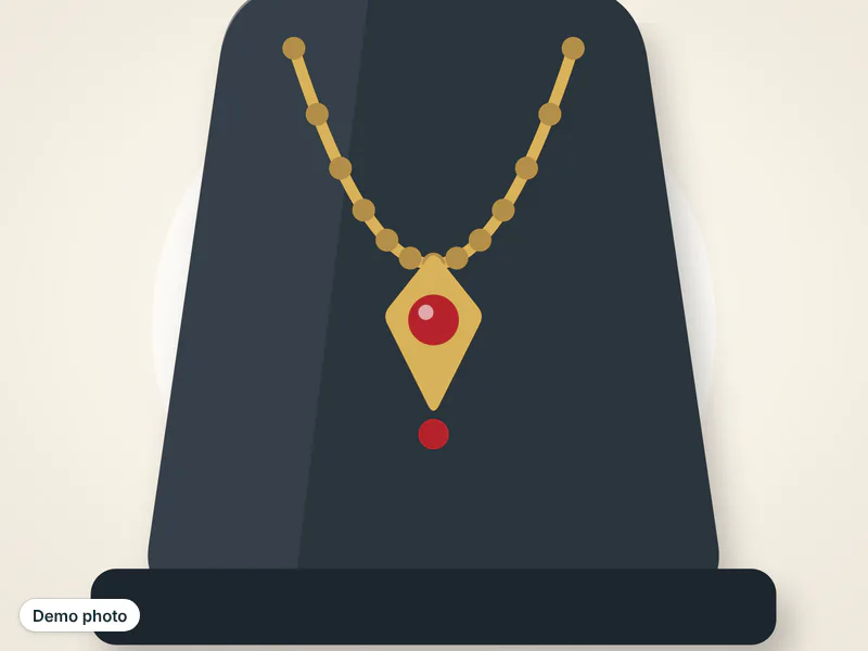 Artificial jewellery set, gold tone — photo 2