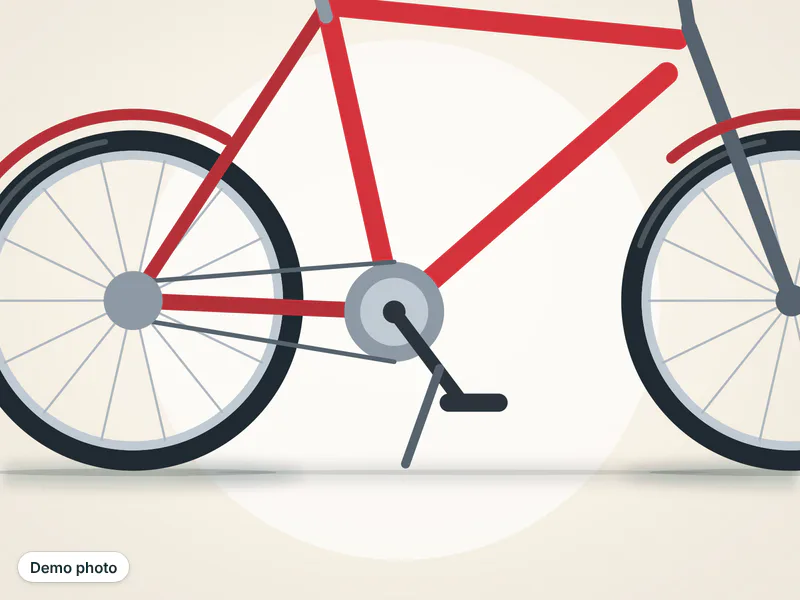 26 inch bicycle, red — تصویر 2