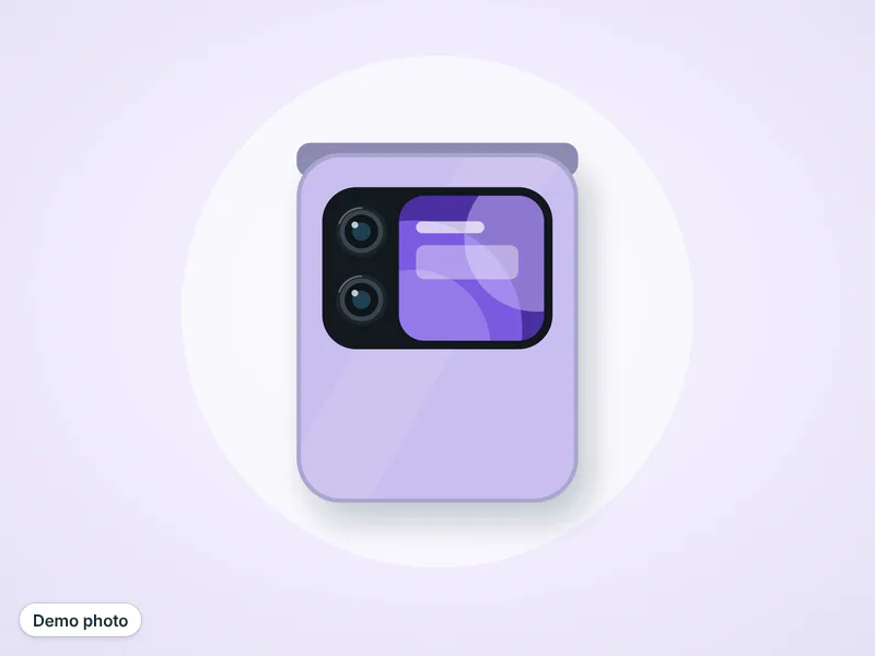 Samsung Galaxy Z Flip 5 lavender — تصویر 2