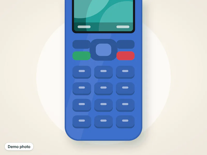 Nokia 110 keypad phone blue — تصویر 2
