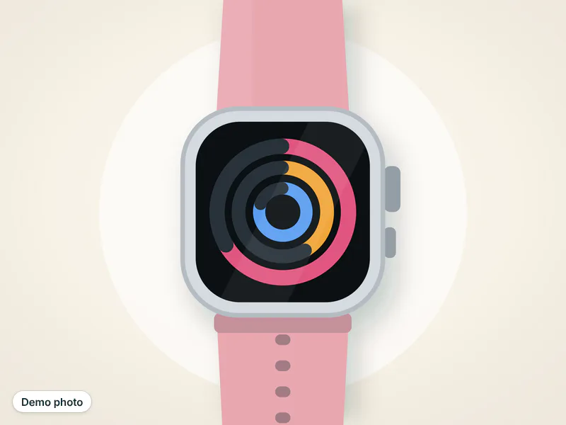 Amazfit smart watch, rose strap — تصویر 2