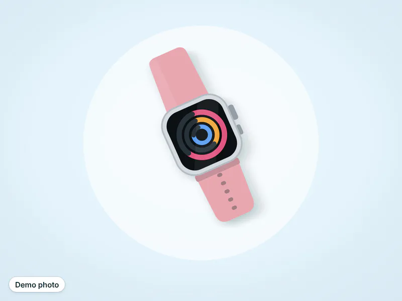 Amazfit smart watch, rose strap — تصویر 3