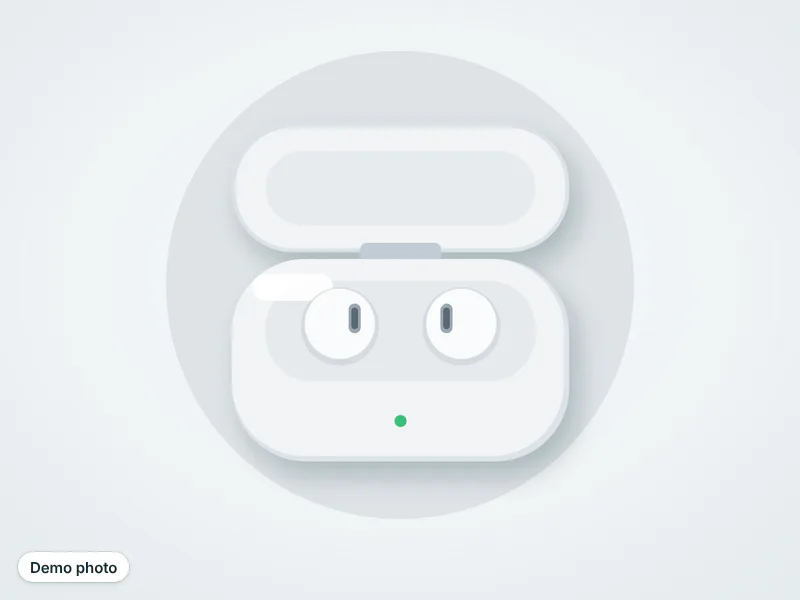 Wireless earbuds with charging case — تصویر 2
