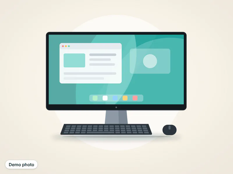Complete desktop PC with 24" monitor — تصویر 3