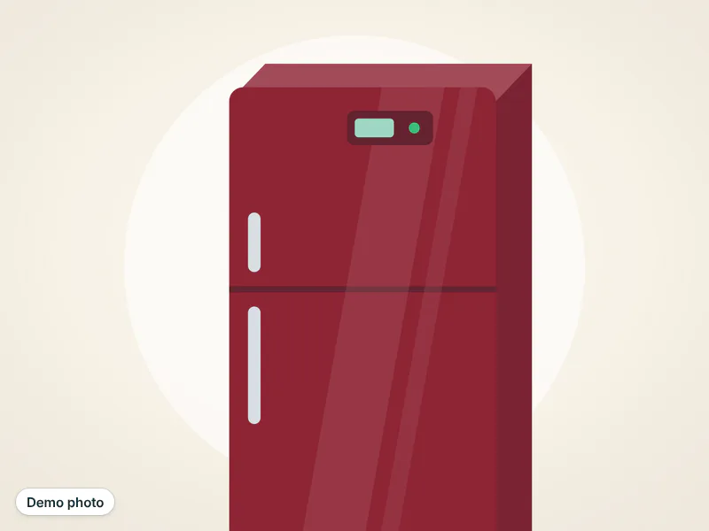 Dawlance refrigerator, maroon, medium size — photo 3