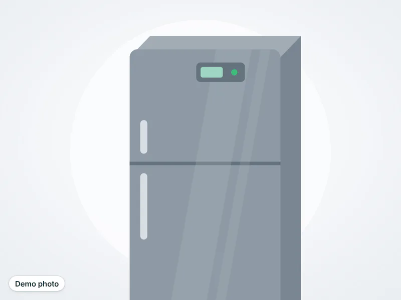 Haier refrigerator grey, top freezer — تصویر 3