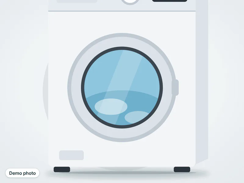 Front load washing machine 8 kg — photo 2