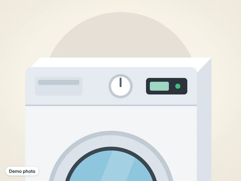 Front load washing machine 8 kg — photo 3