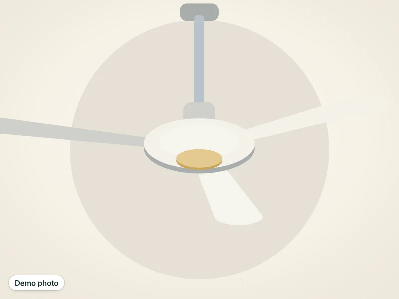 Ceiling fan 56 inch, off-white — photo 2