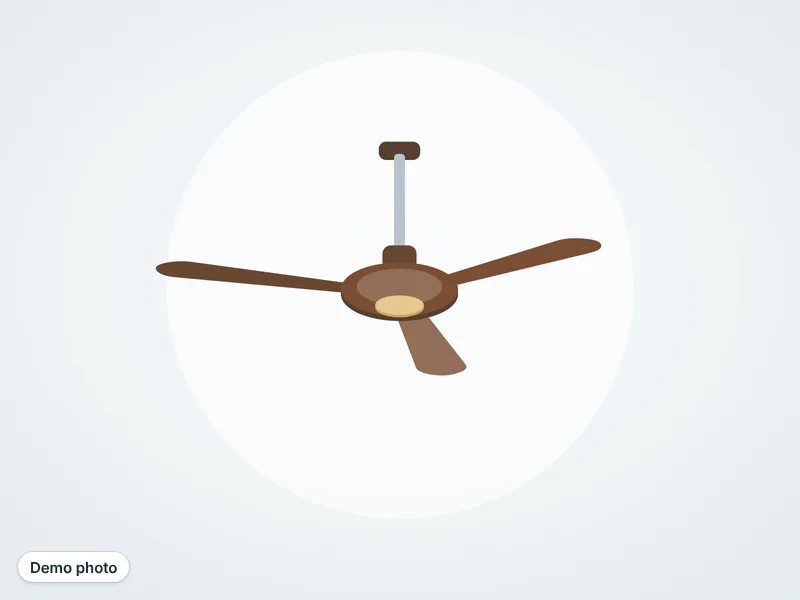 Ceiling fan 56 inch, off-white — photo 3