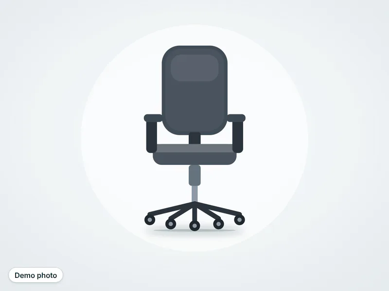 Office table with revolving chair — تصویر 2