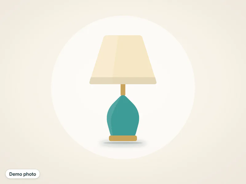 Floor lamp and table lamp set — photo 2