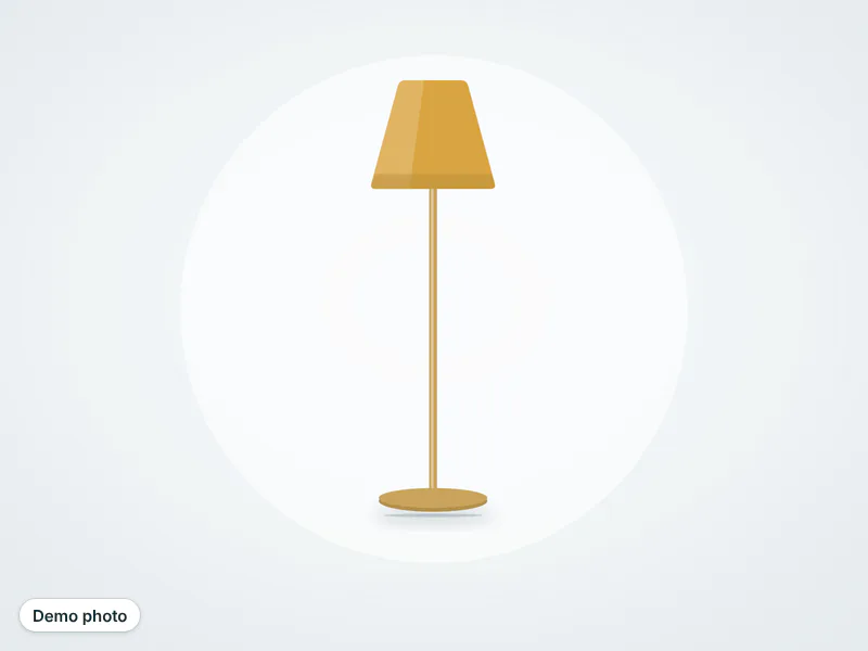 Floor lamp and table lamp set — photo 3